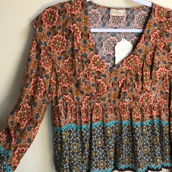 Altar’d State Peasant Ruffle Top - Picture 4 of 6